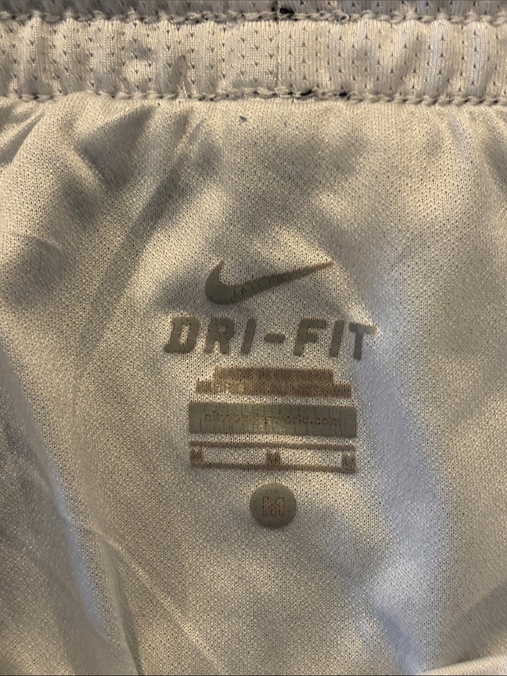 Nike Black Women's Athletic Shorts with White Trim - Picture 2 of 2